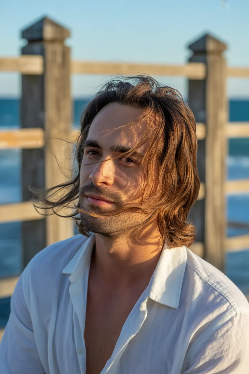 Bro Flow Men’s Hairstyles Medium Length