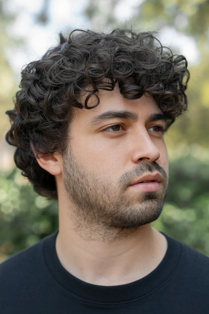 Curly Flow + Boxed Beard