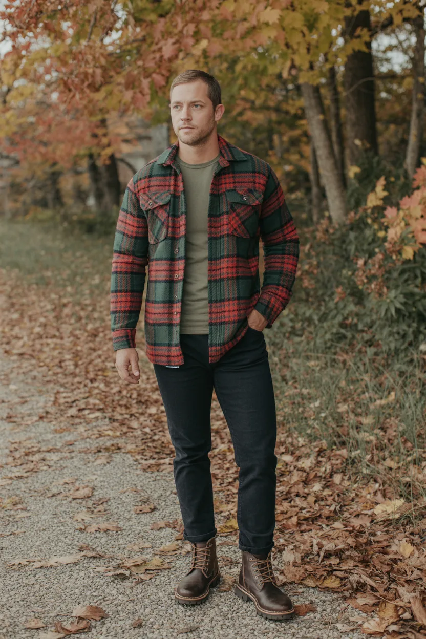 Early Fall Classic Flannel Outfit