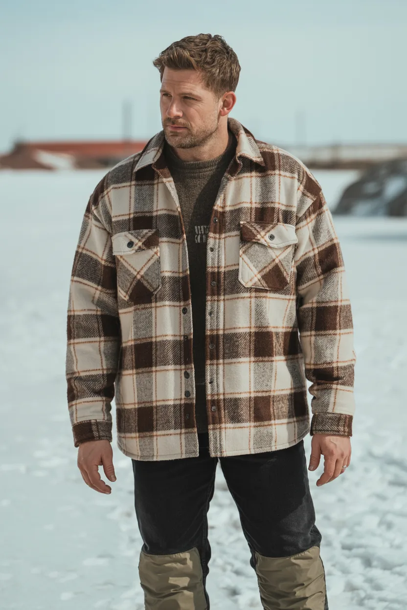 Heavy Flannel as Jacket Look