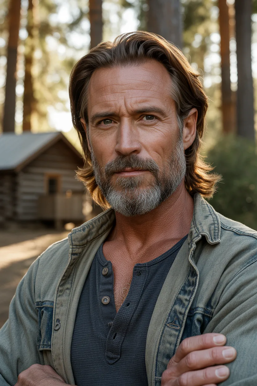 Long Hair with Beard
