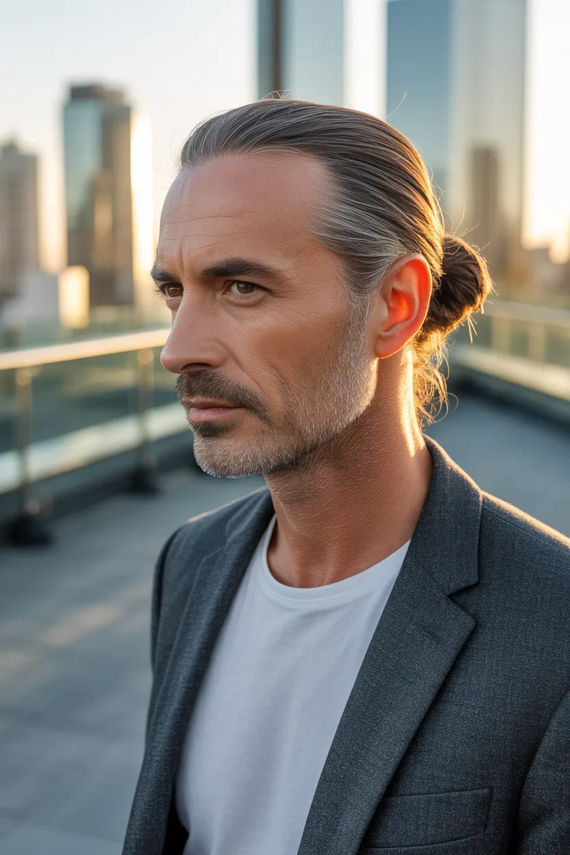 Man Bun Hairstyle for Men