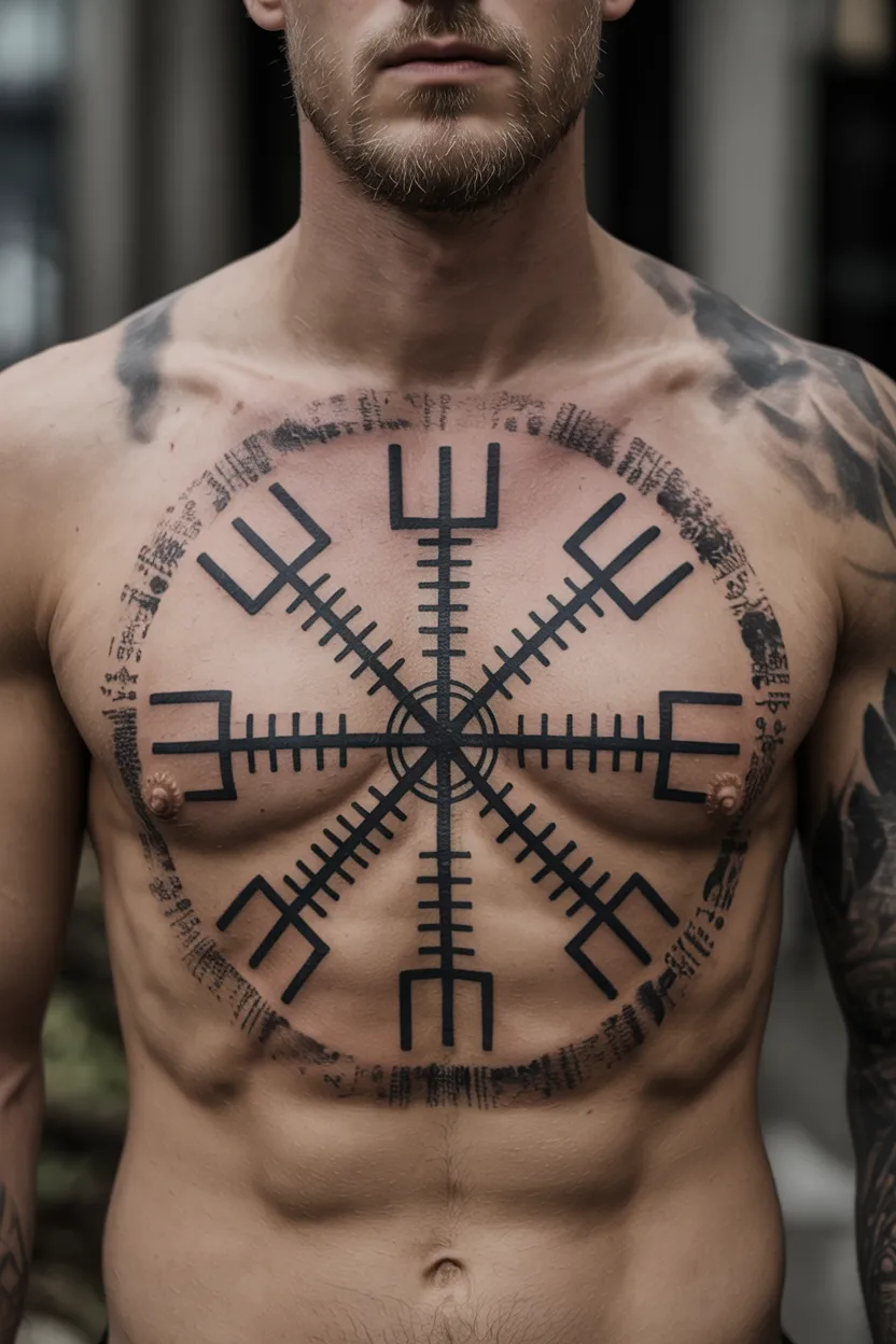 Norse Vegvisir Rune Compass