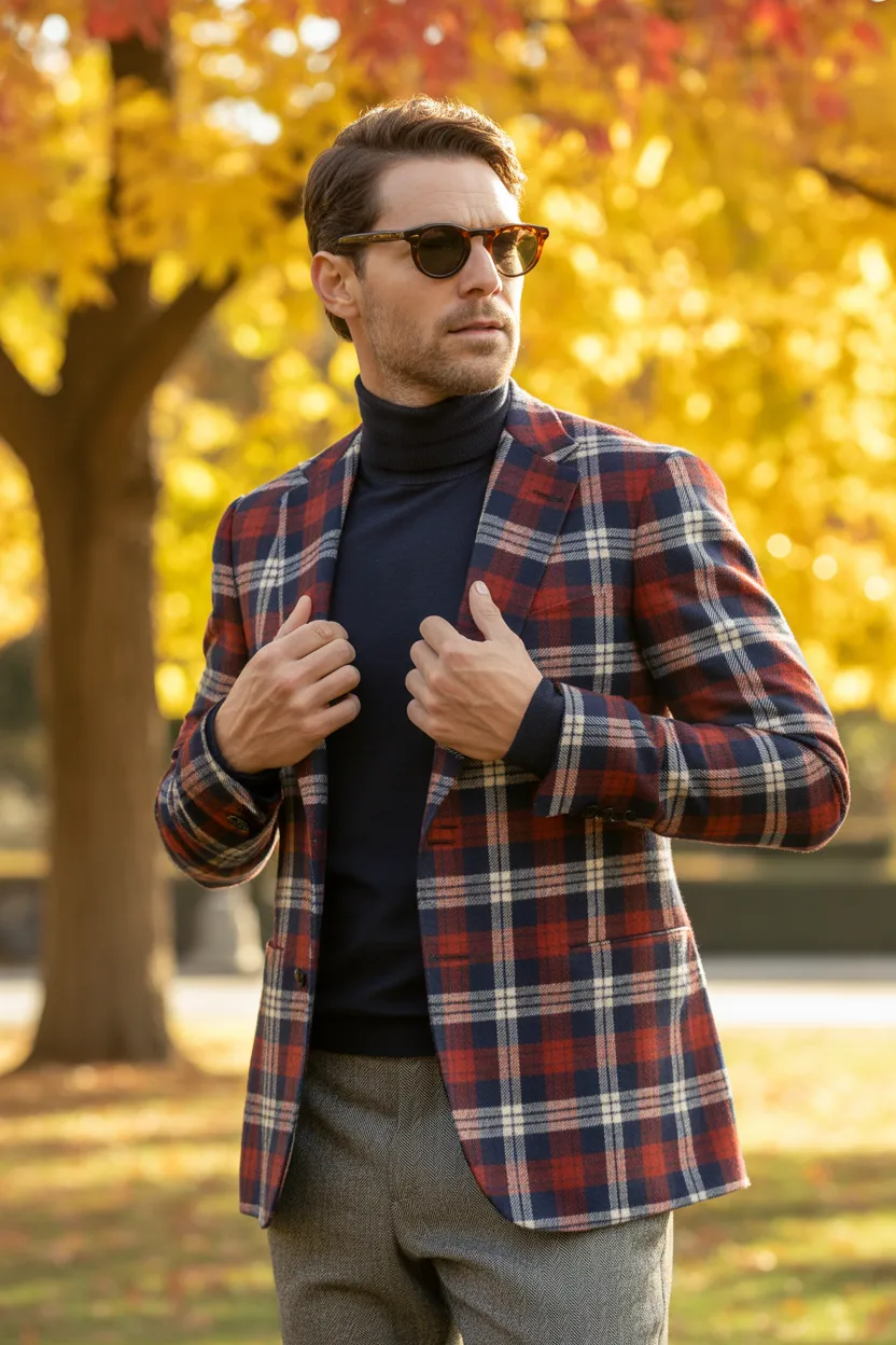 Plaid Blazer Personality