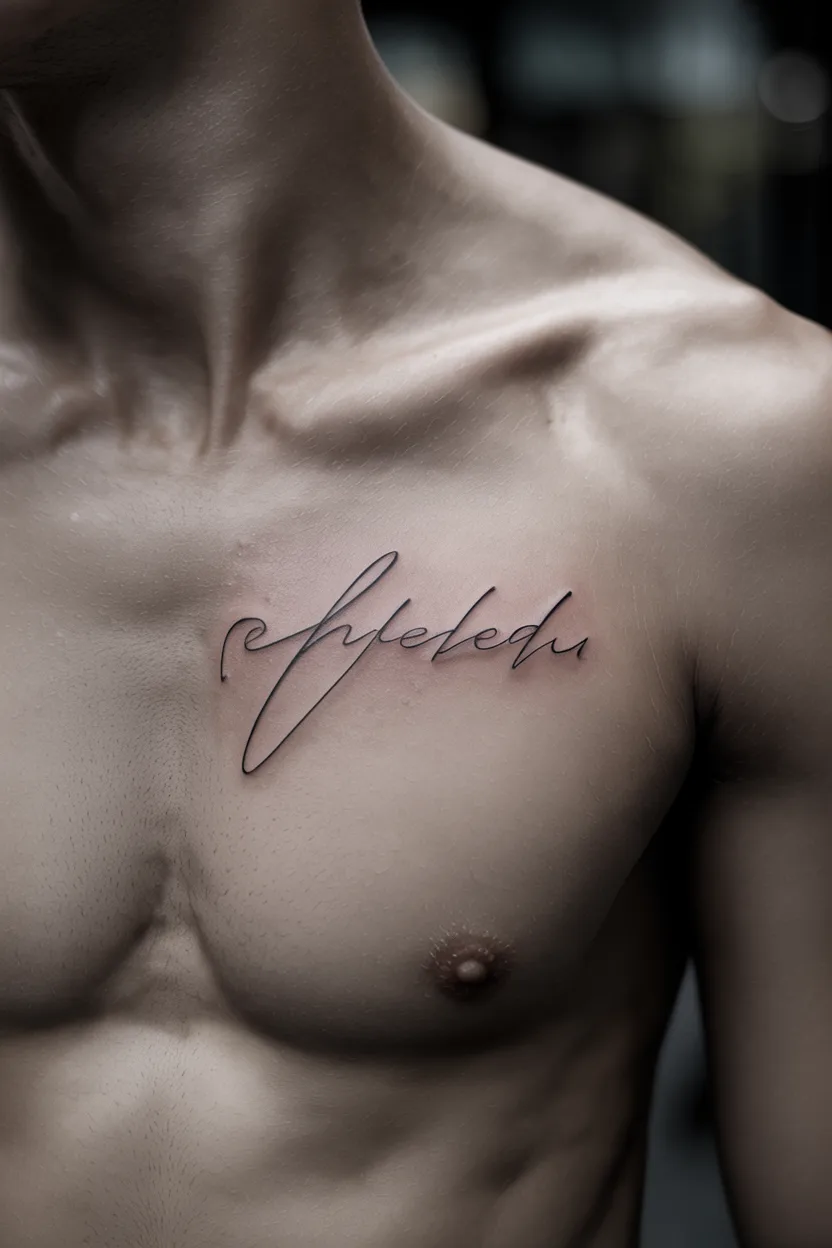 Script Over the Heart