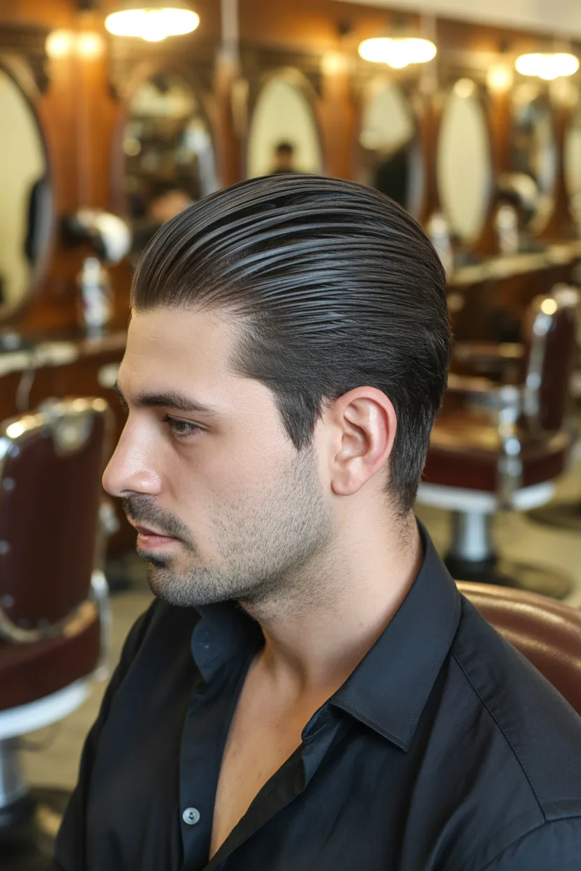 Slick Back Haircut Styles For Men