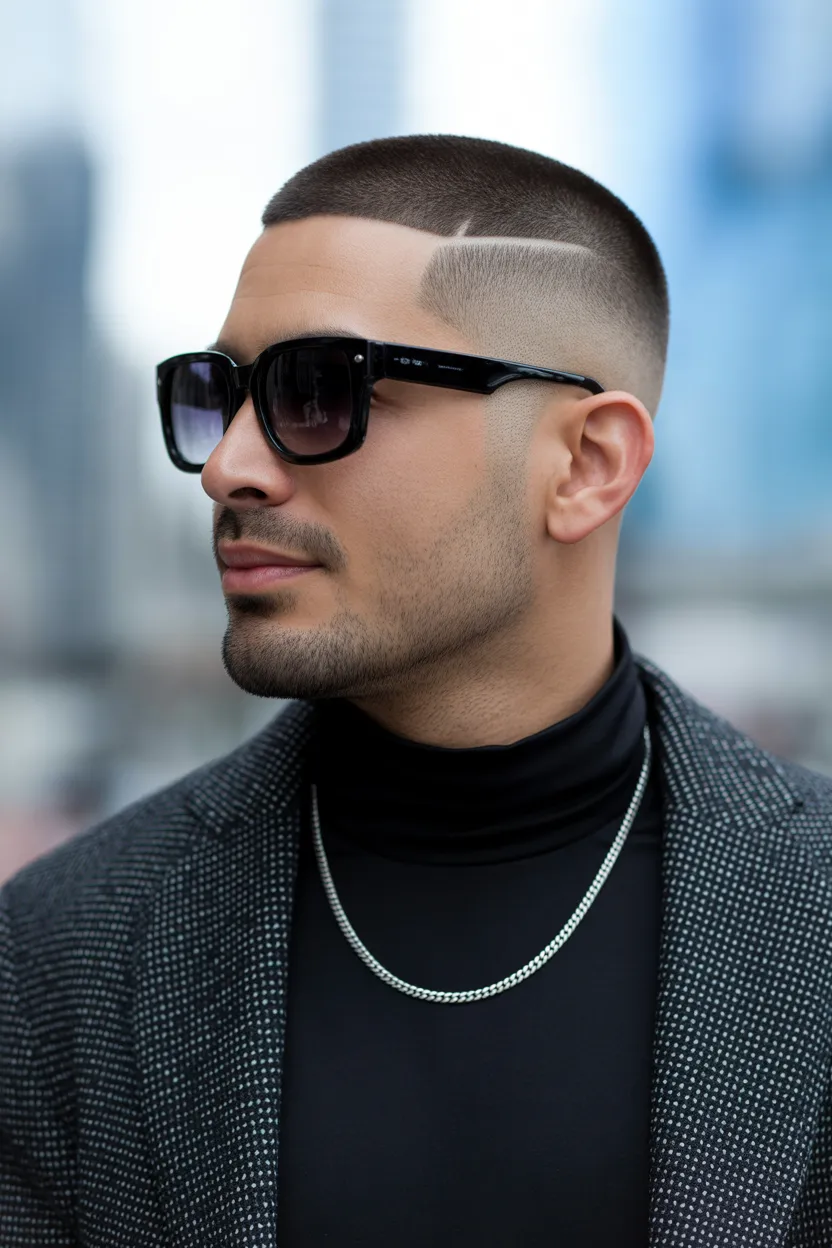 Taper Fade With Buzz Cut