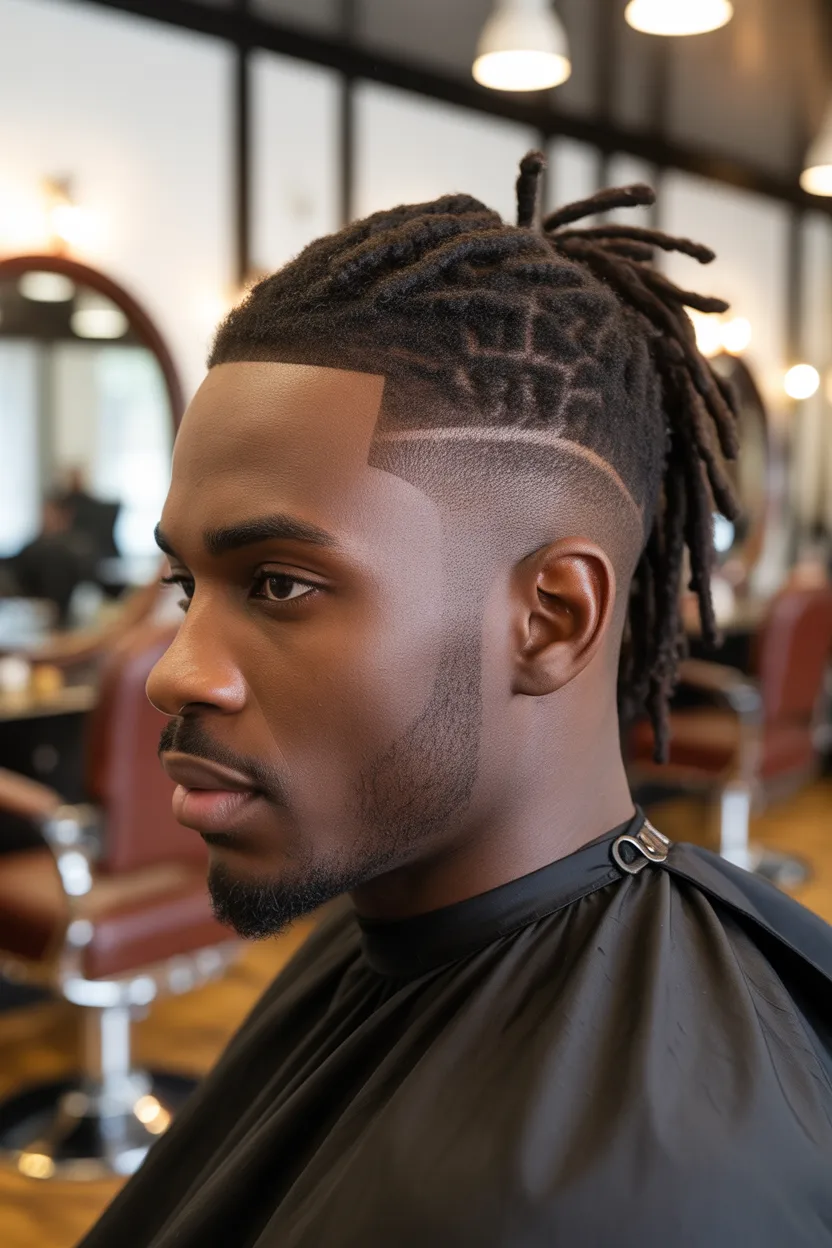Temple Fade with Dreads