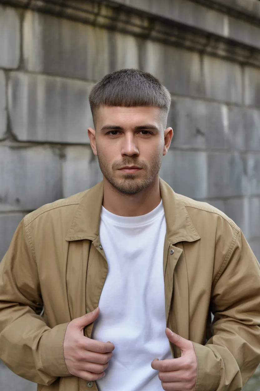 Textured Caesar Cut For Men