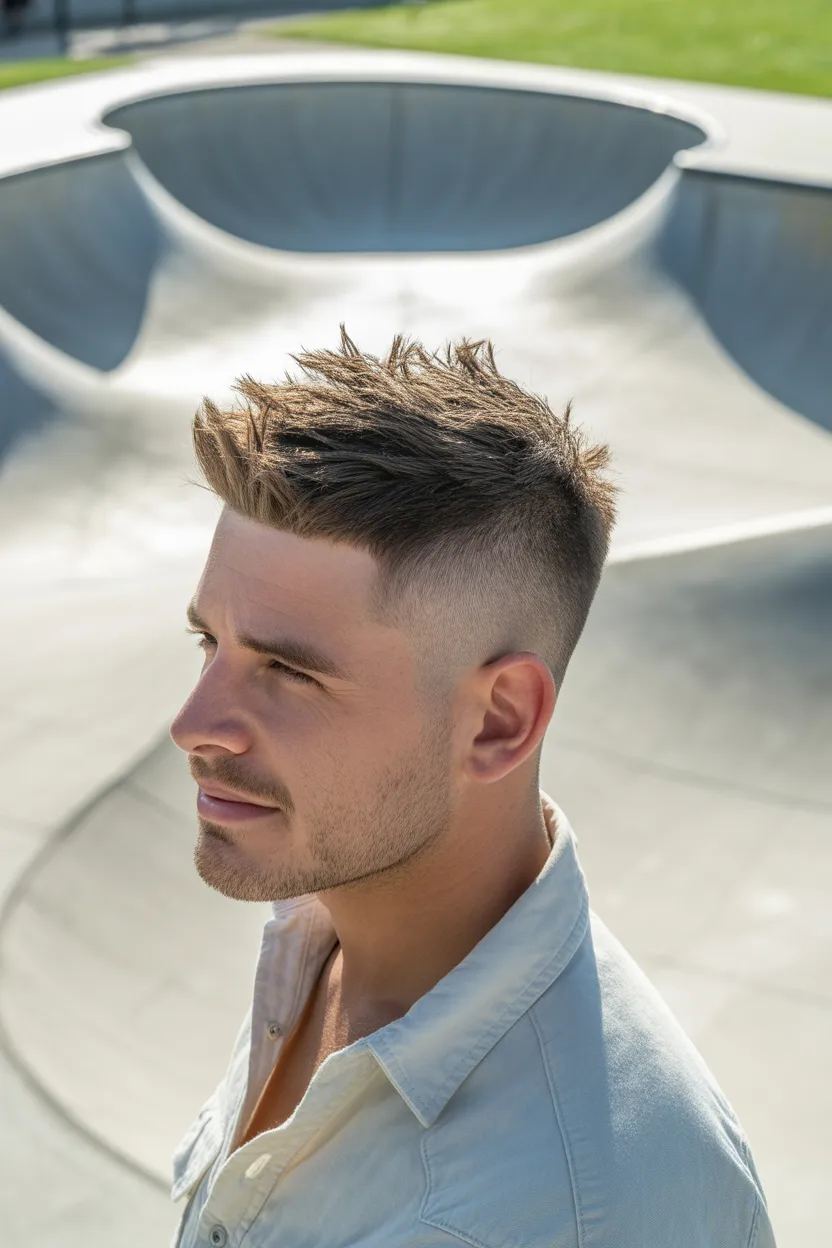 Textured Crop For Men’s Hairstyles For Straight Hair