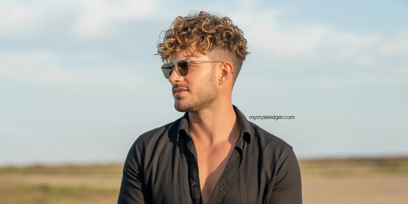 textured hairstyle for men