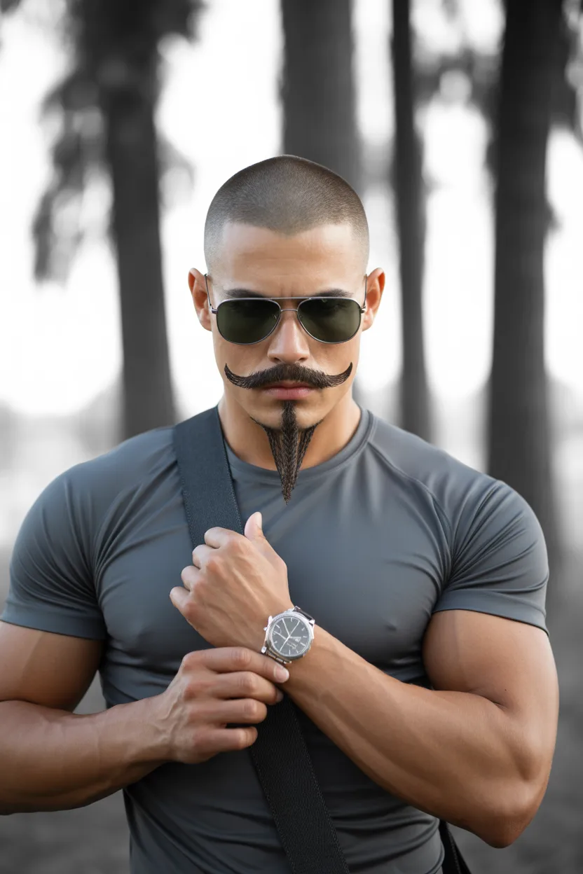 The Bald Fade Sculpted Anchor Style