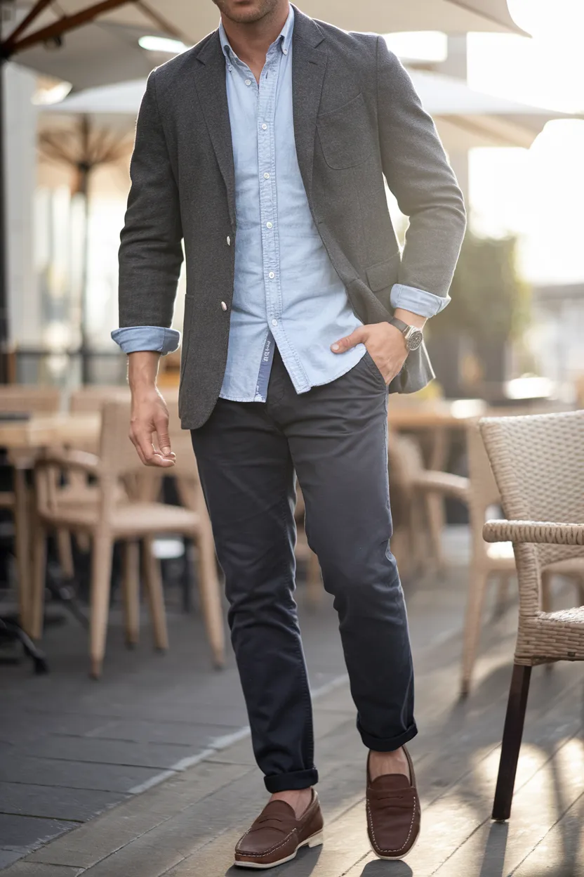 The Chambray Shirt Under Any Sport Coat