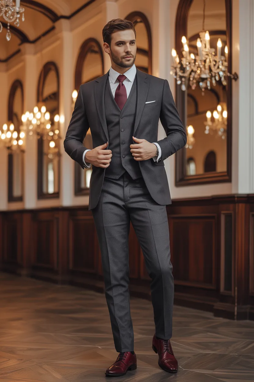 The Charcoal Three-Piece Suit