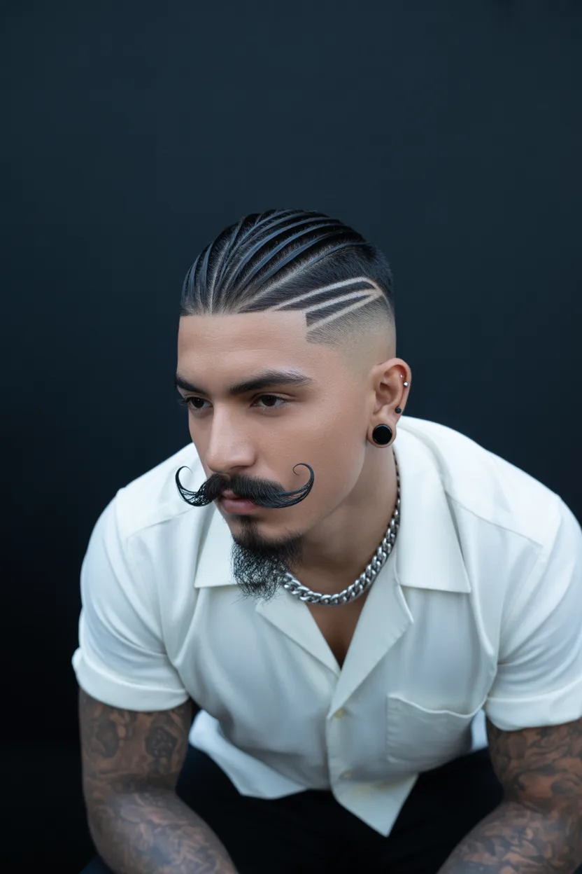 The Chevron Mustache Combination