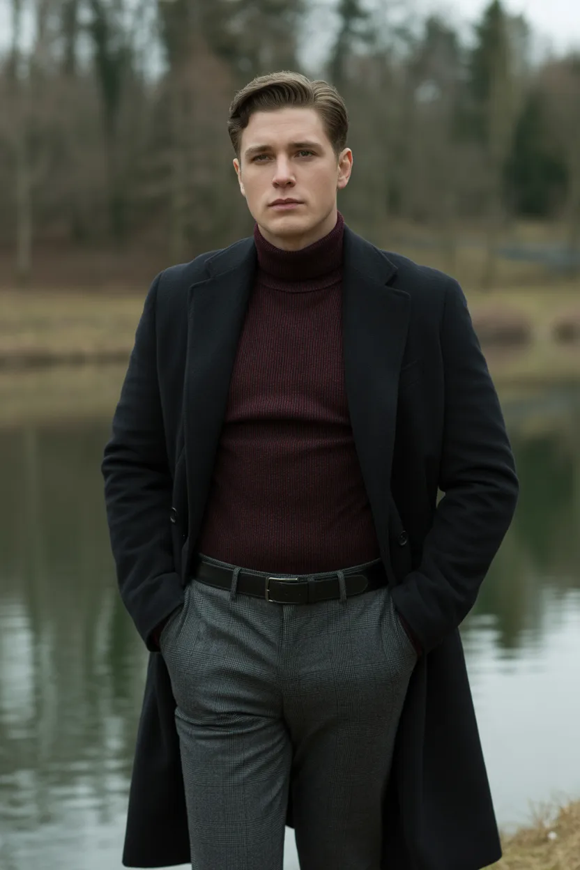 The Classic Wool Overcoat Look