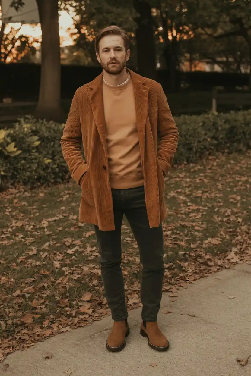 The Corduroy Sport Coat + Crewneck Sweater