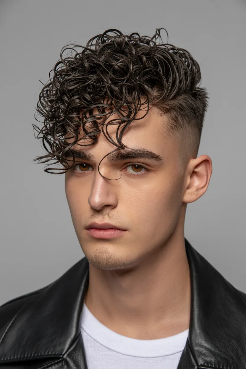 The Dynamic Curly Faux Hawk