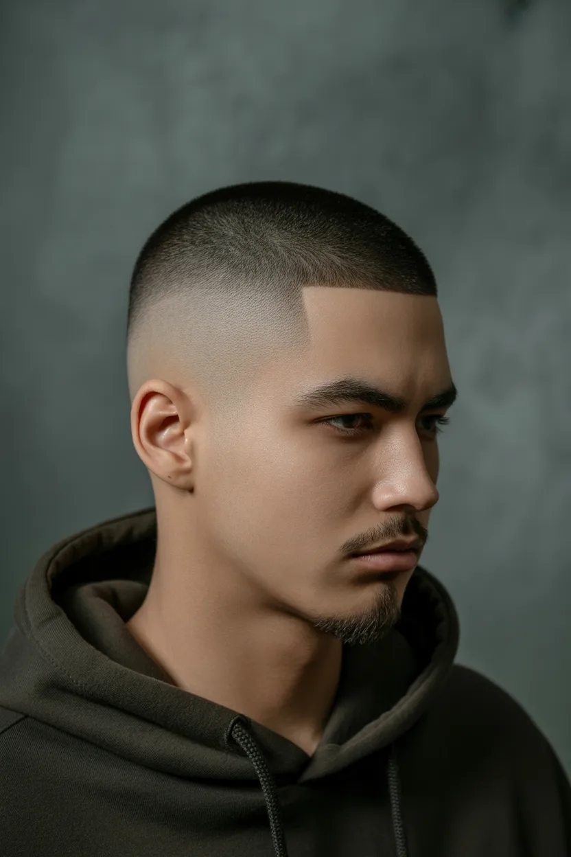 The High Skin Fade Sharp Goatee