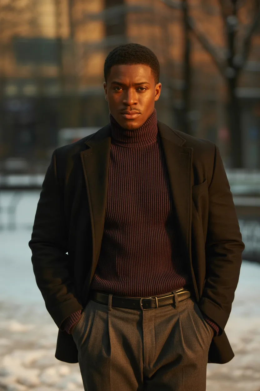 The Jacket-Over-Turtleneck Hybrid