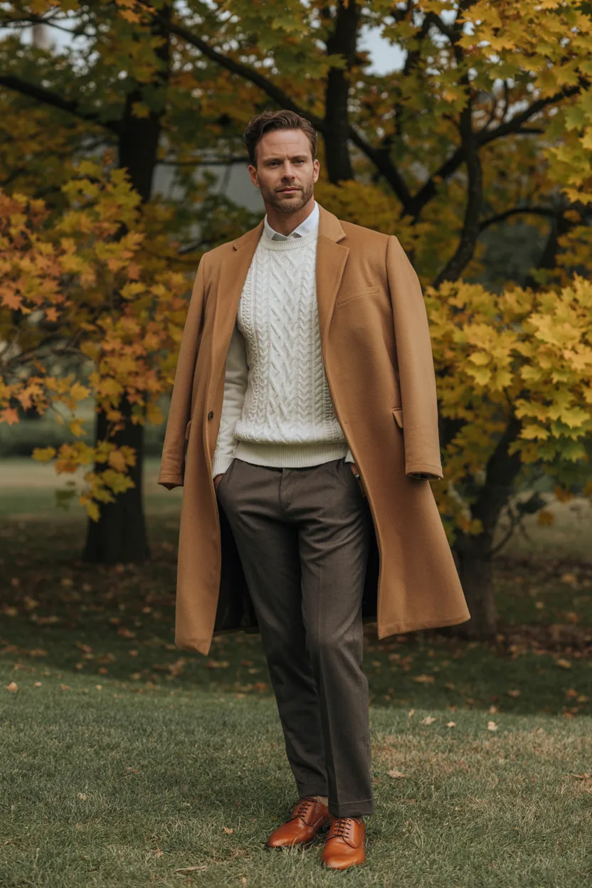 The Layered Neutrals with Statement Coat