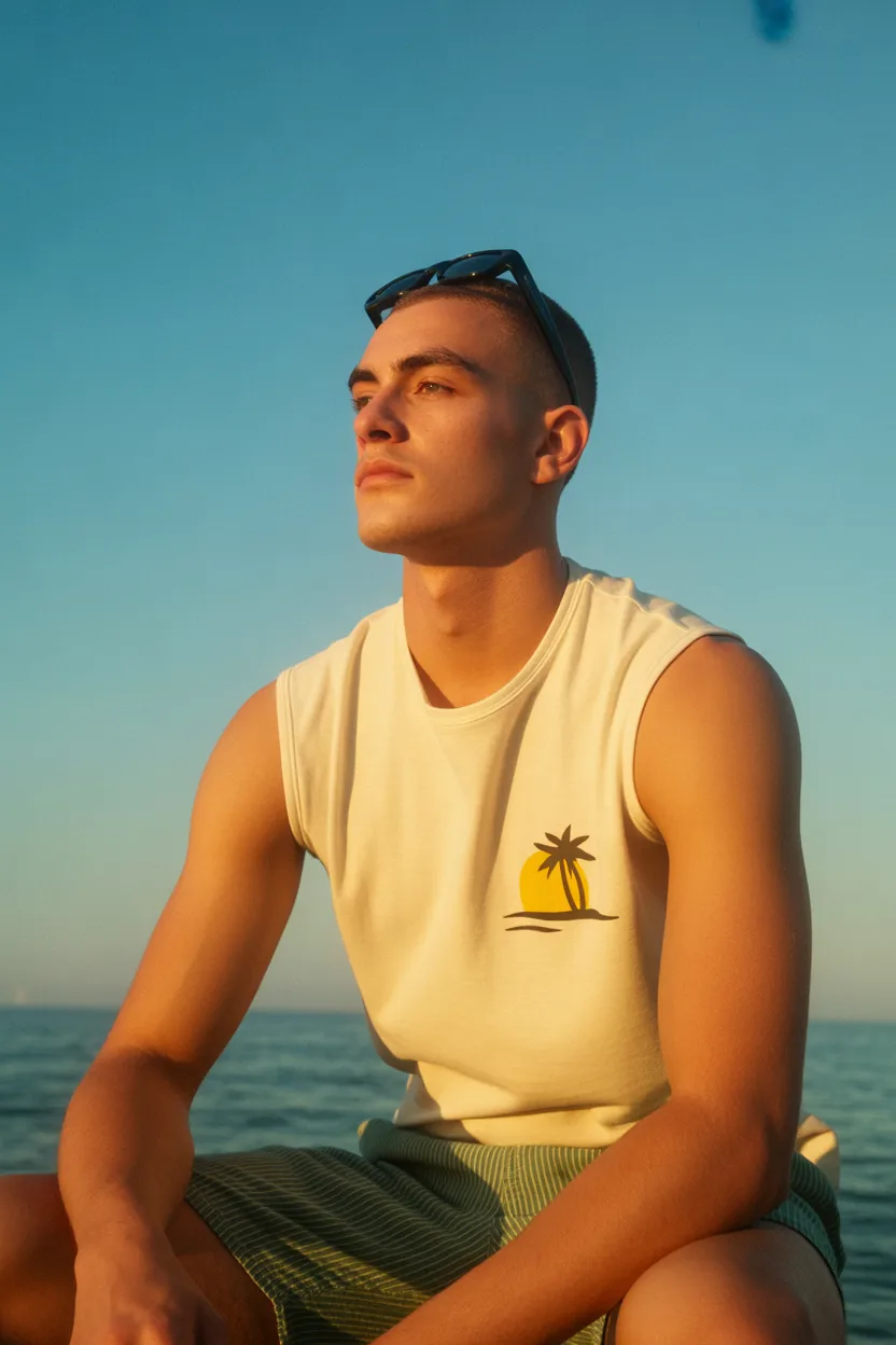 The Minimalist Sleeveless Button-Down