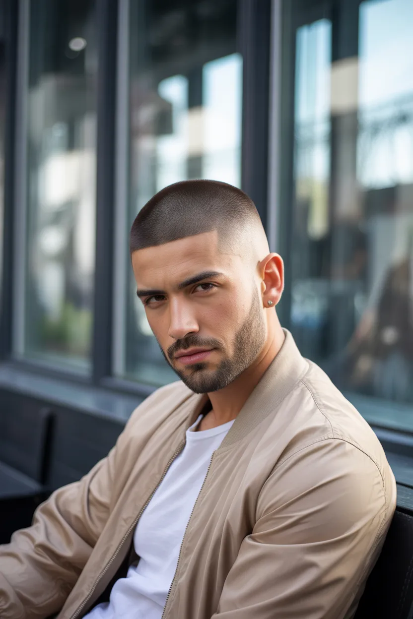 The Modern Buzz Cut With Fade