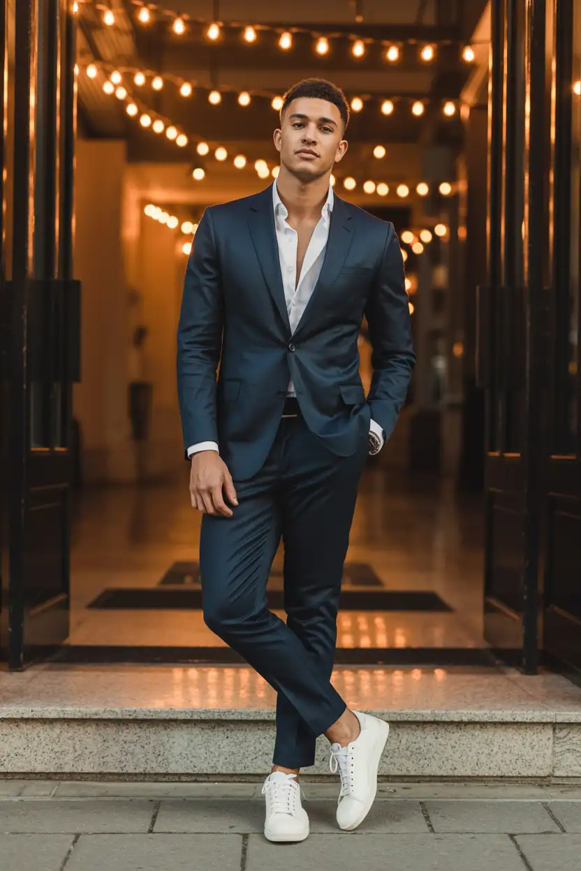 The Modern Suit With Sneaker Twist