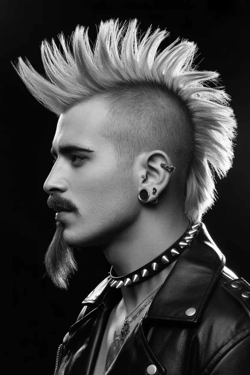 The Mohawk Fade Extended Goatee