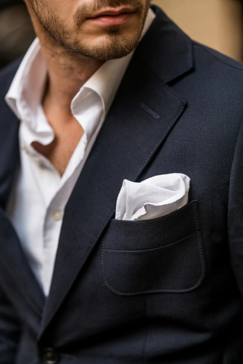 The Printed Pocket Square Moment (Blazer Upgrade)