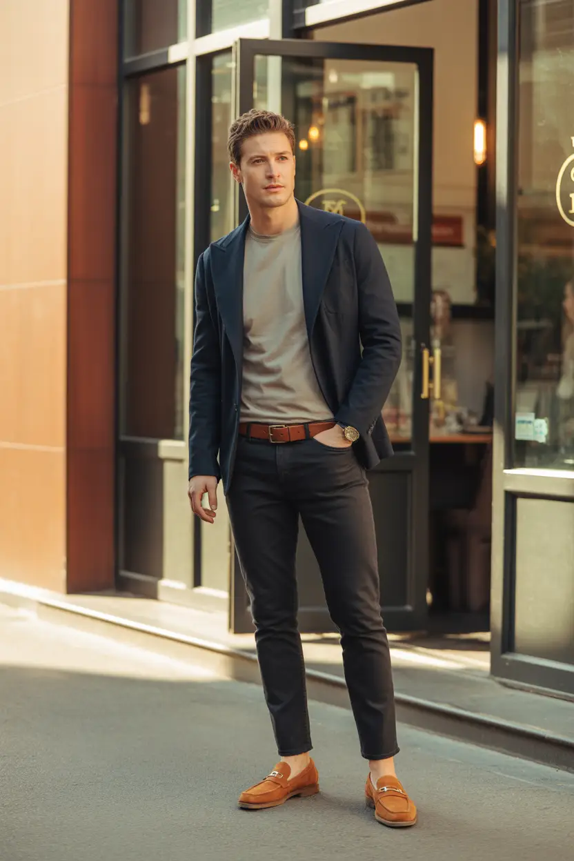 The Smart-Casual Blazer Move