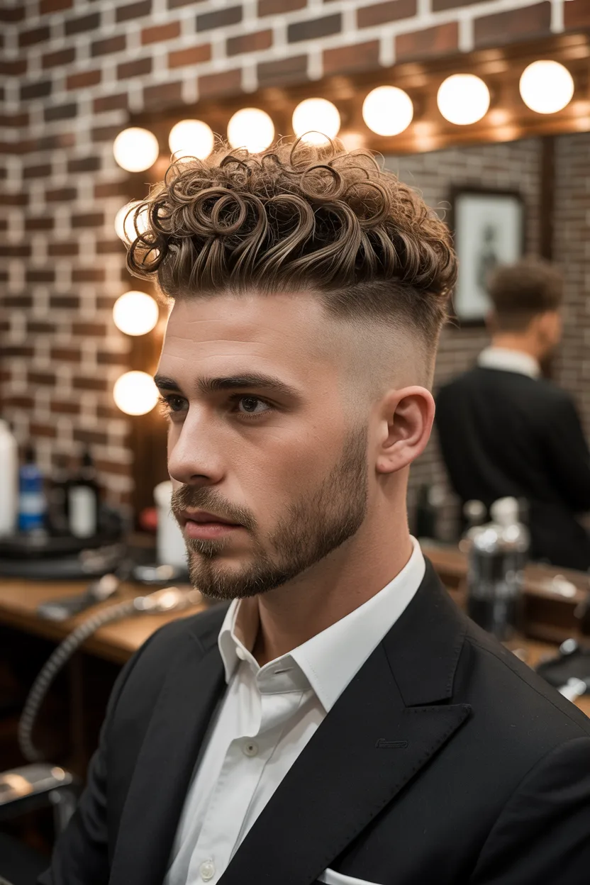 The Statement Curly Pompadour