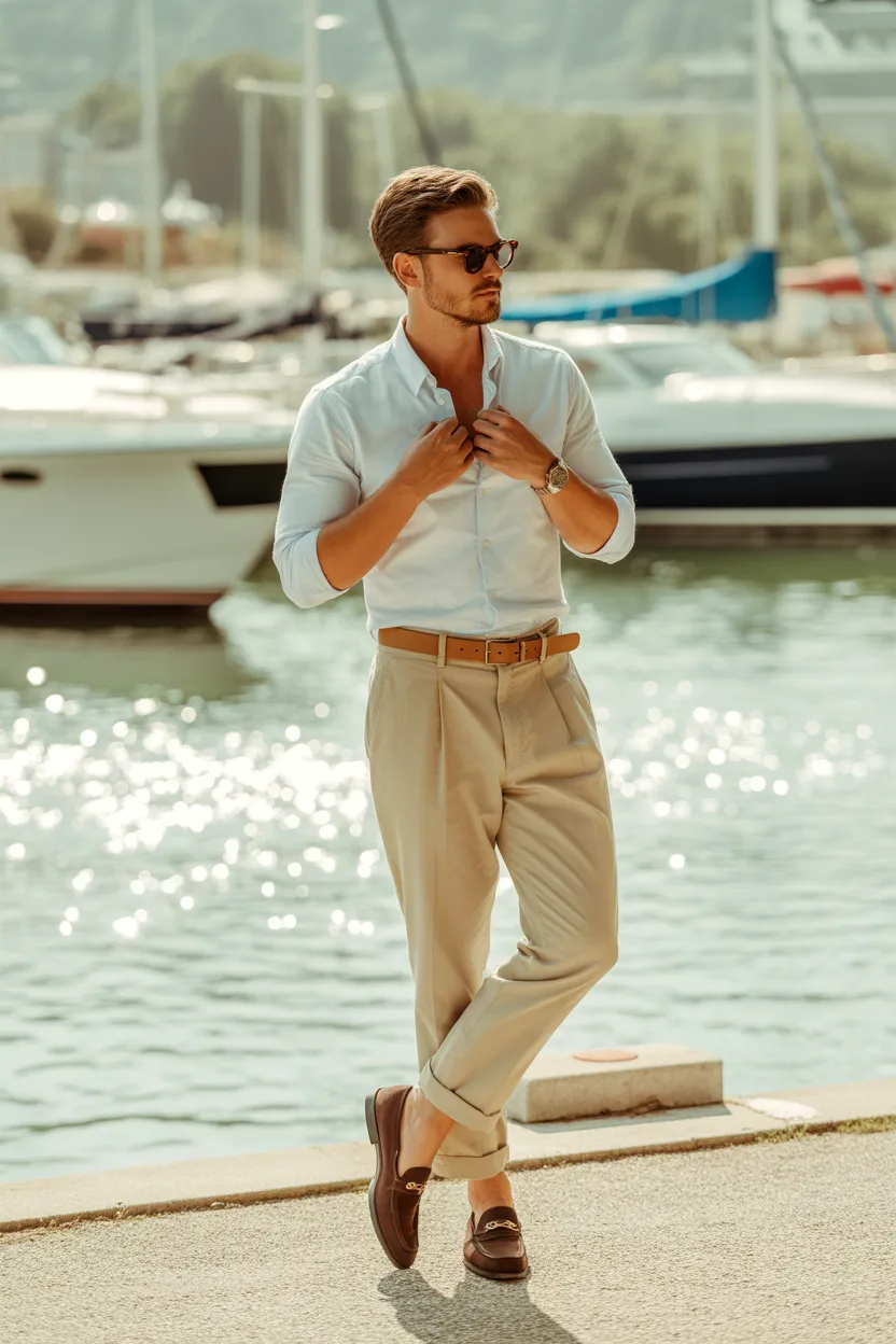 The Striped Oxford Casual Approach