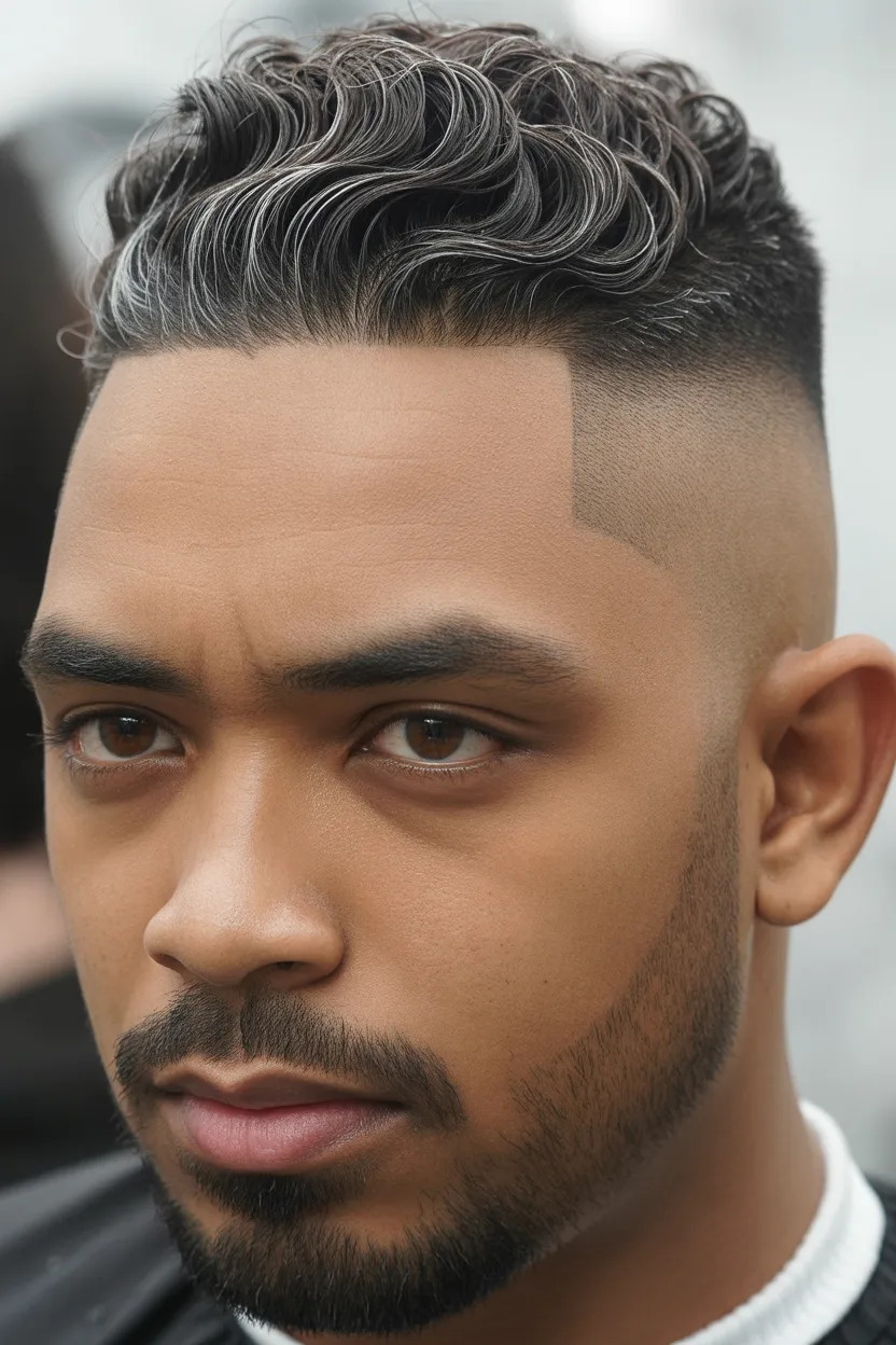 The Tapered Wavy Fade
