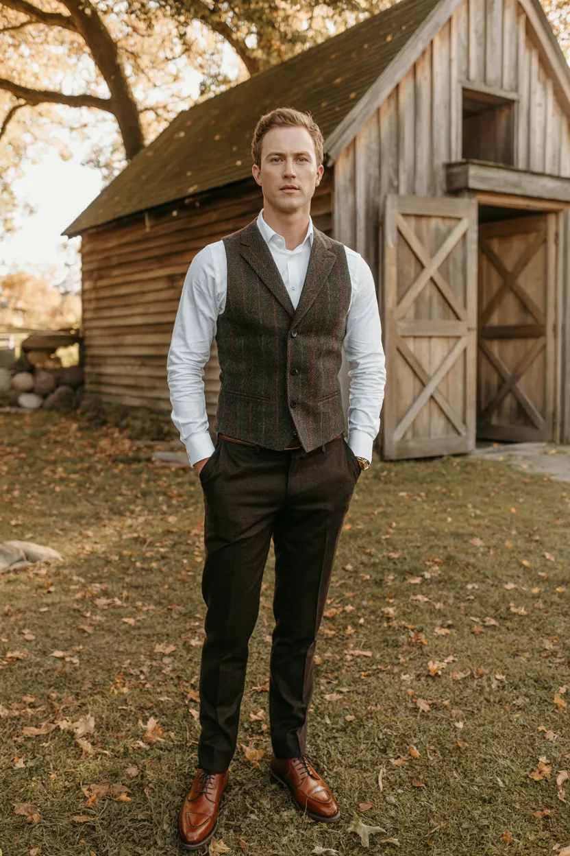 The Textured Vest as Centrepiece