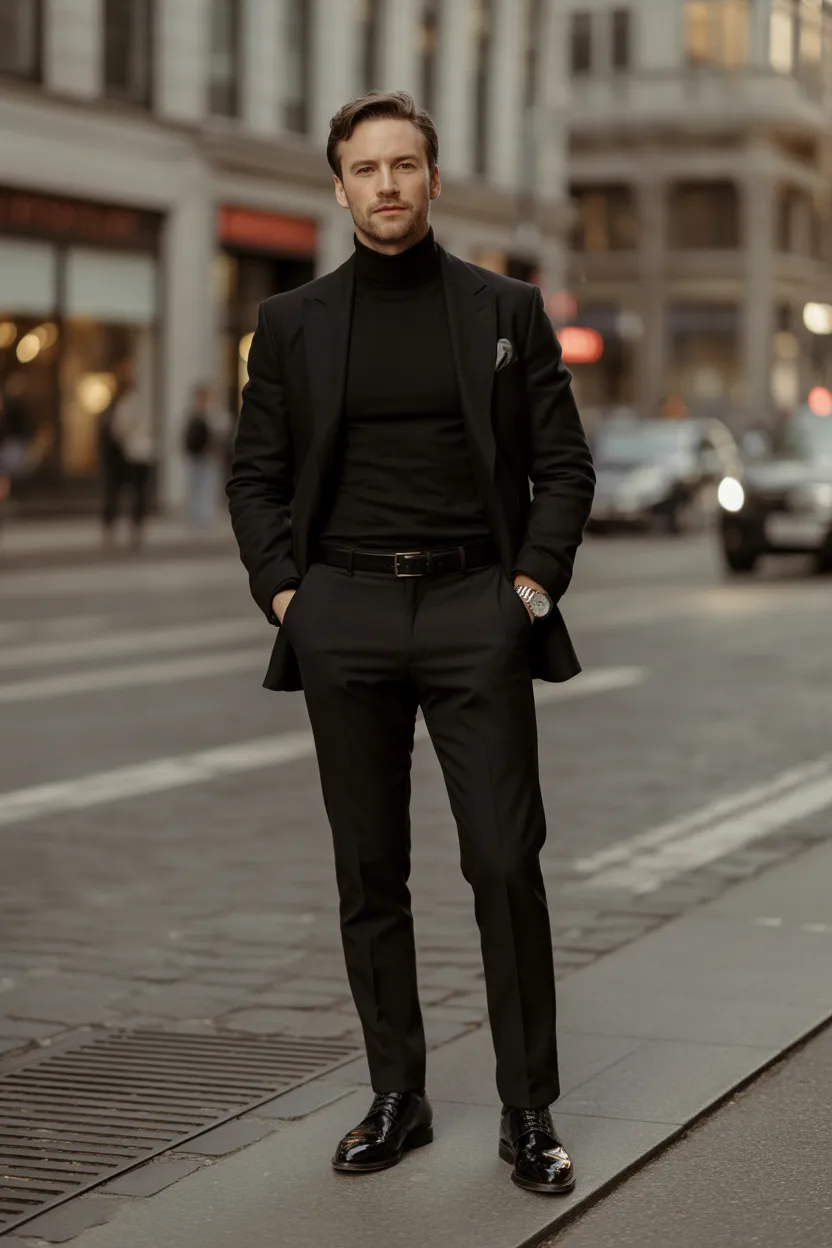 The Turtleneck Blazer Combination