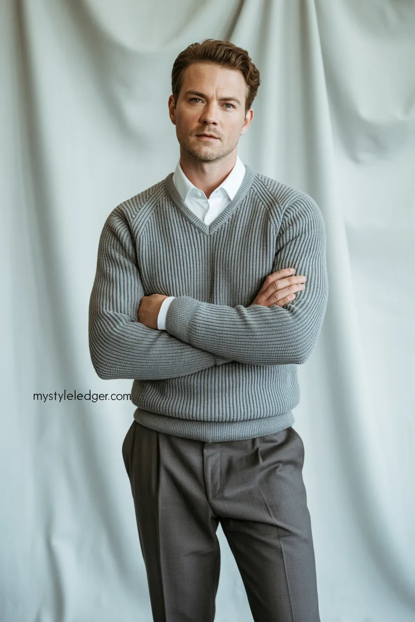 The V-Neck Sweater Business Look