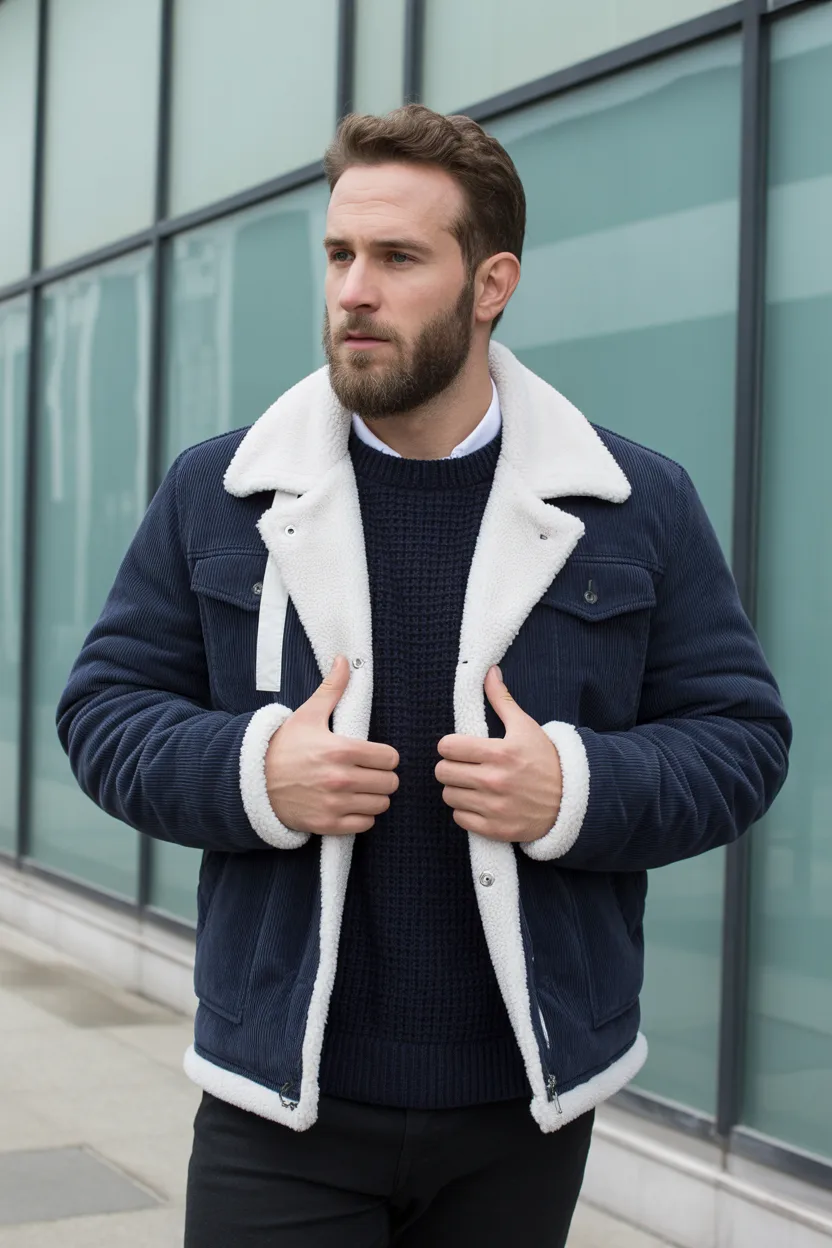 The Vintage-Inspired Shearling Style