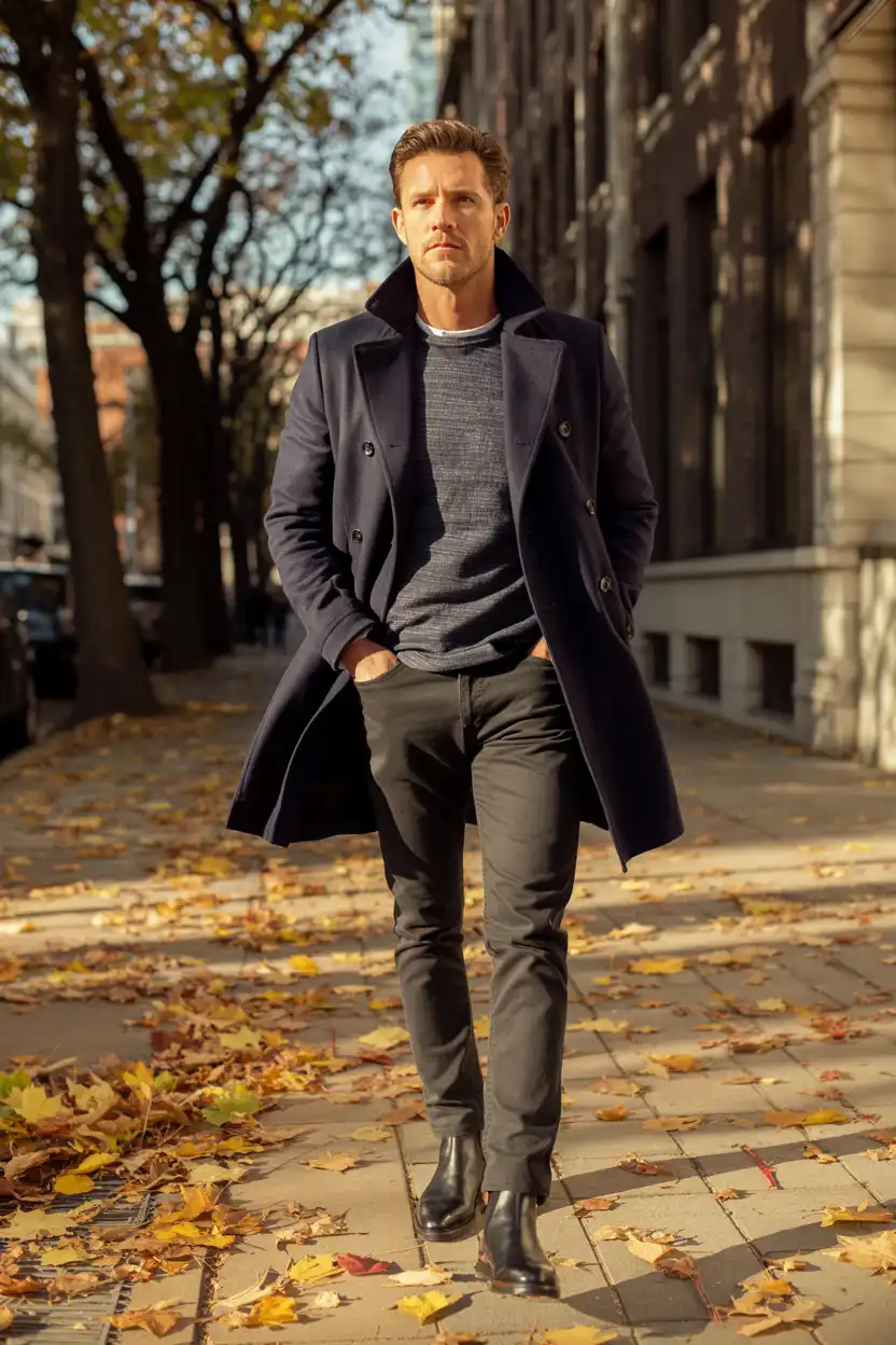 The Classic Peacoat Combination