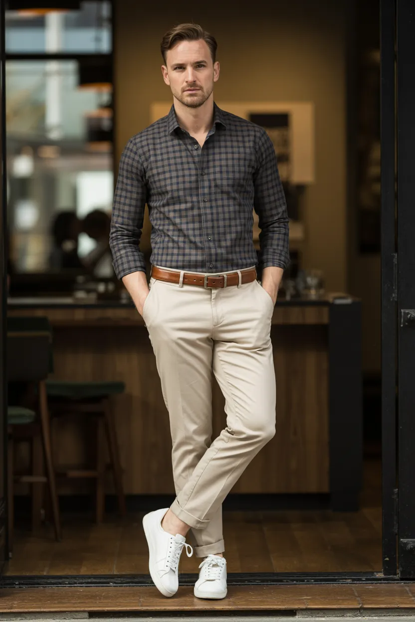 Tucked Flannel With Chinos