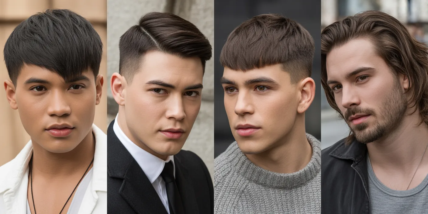 men's straight hairstyles